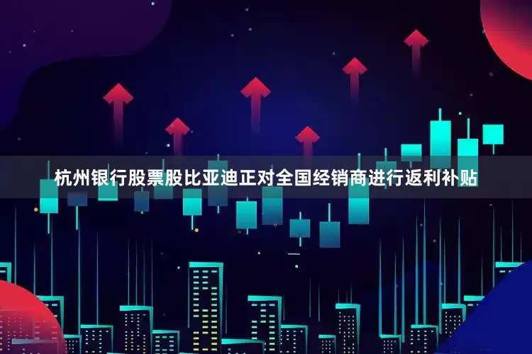 杭州银行股票股比亚迪正对全国经销商进行返利补贴