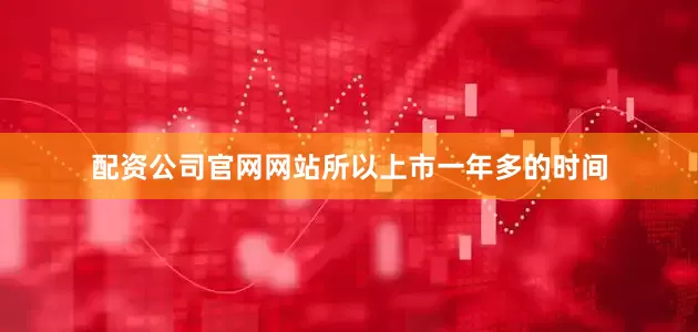 配资公司官网网站所以上市一年多的时间